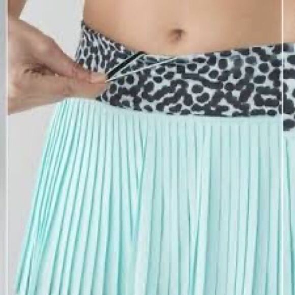 NWOT Lululemon Pleat To Street Skirt 11 Tranquil Blue / Ace Spot Womens 2 - Picture 2 of 12